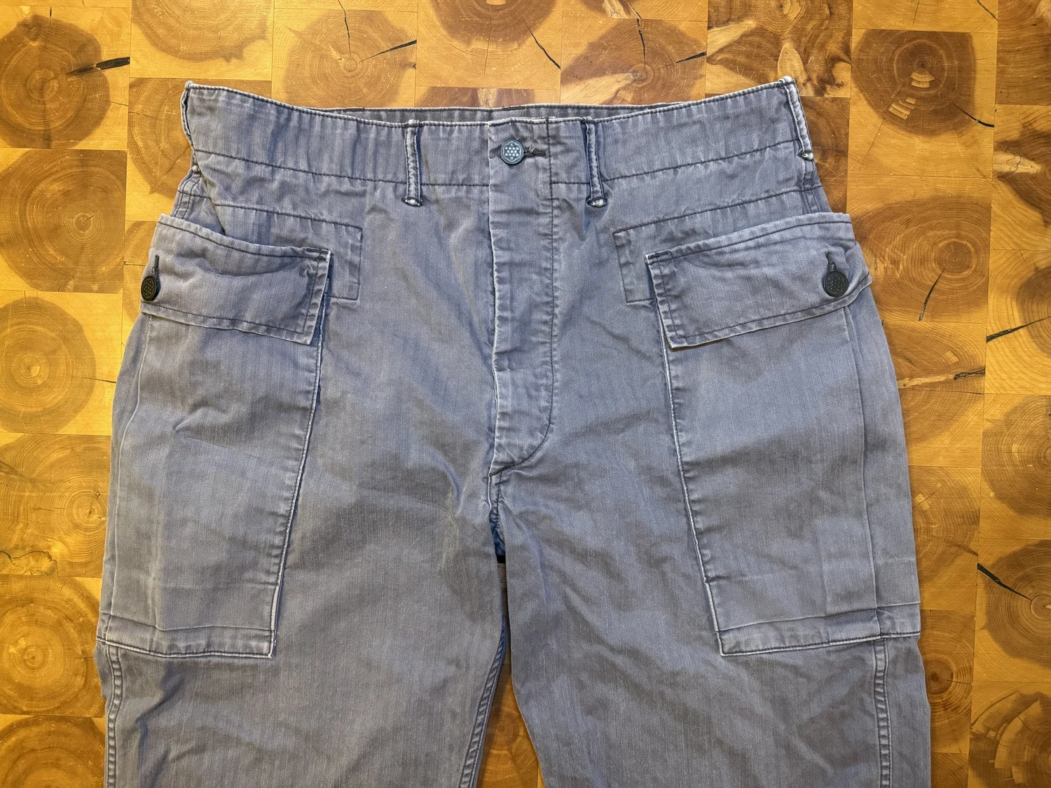 RRL Herringbone Twill Cargo Pants – Vintage Military Style, Cotton